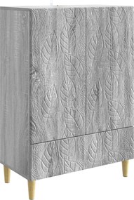 vidaXL Πλαϊνό γραφείο Γκρι Sonoma 66 x 34,5 x 95 εκ.