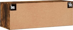 vidaXL Ντουλάπι Τοίχου Καπνιστή δρυς 100x36,5x35εκ. Επεξεργασμένο Ξύλο
