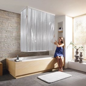 Γωνιακό Ρολό Ντους Eckduschrollo 3319 3319108745 138+62x240cm Milky Kleine Wolke 138+62x240cm Plastic