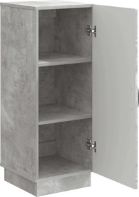 vidaXL Πλαϊνό γραφείο Γκρι Σκυροδέματος 33 x 34,5 x 87 εκ.