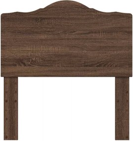 vidaXL Κεφαλάρι Καφέ δρυς 80 cm Επεξεργασμένο ξύλο