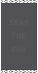 Πετσέτα Θαλάσσης Seas The Day Grey Melinen Θαλάσσης 86x160cm 100% Βαμβάκι
