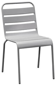 BRIO Καρέκλα-Pro Στοιβαζόμενη Μέταλλο Βαφή Cool Grey 4C 48x59x79cm Ε543,1
