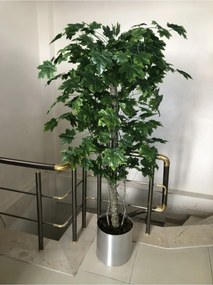 Stewehome Τεχνητό δέντρο πλάτανος σε μεταλλική γλάστρα Πράσινο