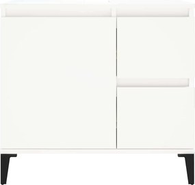 vidaXL Ντουλάπι Μπάνιου Λευκό 65 x 33 x 60 εκ. από Επεξεργασμένο Ξύλο