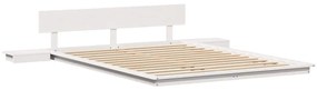 vidaXL Σκελετός Κρεβατιού Λευκό 140 x 200 cm ξύλο