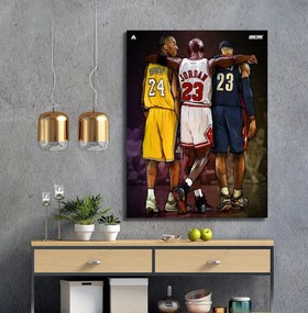 Πίνακας σε καμβά The basketball legends KNV1090 45cm x 65cm