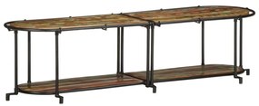 ντουλάπι τηλεόρασης 160x42x40 cm από μασίφ ξύλο αναγεννημένο - Καφέ