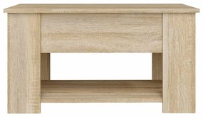 vidaXL Τραπεζάκι Σαλονιού Sonoma Δρυς 79x49x41 εκ. Επεξεργασμένο Ξύλο