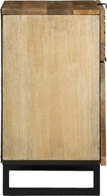 vidaXL Κομοδίνο Φυσικό 50 x 33 x 60 εκ Επεξεργασμένο Ξύλο