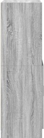 vidaXL Ντουλάπι Κουζίνας Γκρι sonoma 57x41,5x131,5 εκ. Επεξεργ. Ξύλο