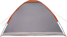 vidaXL Σκηνή Camping 4 ατόμων Γκρι και Πορτοκαλί