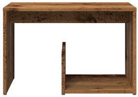 vidaXL Side Table Παλιό ξύλο 59x36x38 cm Κατασκευασμένο ξύλο