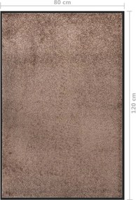 vidaXL Πατάκι Εισόδου Καφέ 80 x 120 εκ.