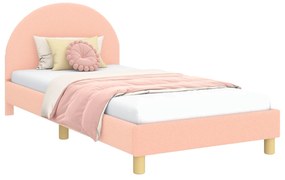 vidaXL Κρεβάτι Παιδικής Κρεβατοκάμαρας με Κεφαλάκι Ροζ 90 x 200 cm