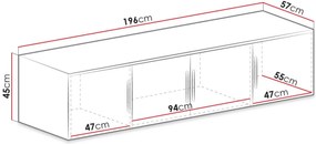 Πατάρι Ντουλάπας Τετράφυλλης Bali D4-Fusiko