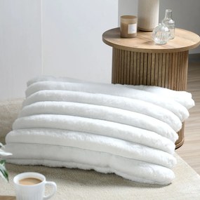 Γούνινο Διακοσμητικό Μαξιλάρι 2 Όψεων (50x80) S-F Polary White C6D946002