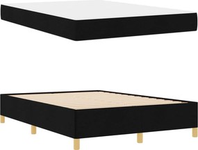 vidaXL Σκελετός Κρεβατιού Μαύρο 140 x 190 cm ύφασμα