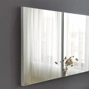 Stewehome Καθρέφτης Τοίχου με Λευκή Πλάτη 40x2.2x120 cm