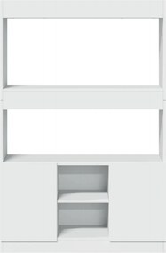 vidaXL Ντουλάπι Λευκό 92x33x140 εκ. από Επεξεργασμένο Ξύλο