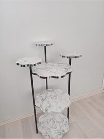 Stewehome Διακοσμητικό σταντ για γλάστρες από μελαμίνη Λευκό