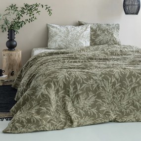 Σεντόνια Μονά (Σετ) Palamaiki Fashion FL6216 Χακί ΧΩΡΙΣ ΛΑΣΤΙΧΟ 170x260