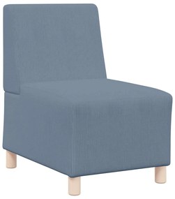 vidaXL Μοναδικός Καναπές χωρίς Χερούλια Μπλε 55 x 74 x 82 εκ. Βελούδο