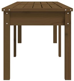 vidaXL Πάγκος Κήπου Διθέσιος Μελί 159,5x44x45 εκ. Μασίφ Ξύλο Πεύκου