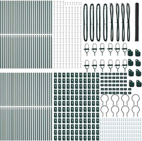 vidaXL Στύλος Περιφράξεων Γκρι 100 x 1,6 μ (36 χλστ πλέγμα)