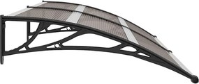 vidaXL Στέγαστρο Πόρτας Μαύρο 200 x 100 εκ. Πολυανθρακικό