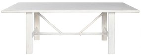 Τραπεζαρία Home ESPRIT Λευκό Ξύλο από Μάνγκο 213,4 x 96,5 x 76,2 cm