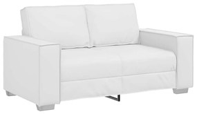 vidaXL Πολυθρόνα-καναπές με μαξιλάρι Λευκό 160 x 78 x 84 εκ. Δερματίνη