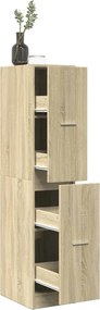 vidaXL Ντουλάπι Φαρμακείου Sonoma Δρυς 30x41x144,5 εκ. από Τεχνητό Ξύλο