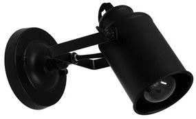 Απλίκα Φωτιστικό Τοίχου Μαύρο Φ9xΜ15xΠ21xY16cm JAKE 00948 Globostar-948-Μαύρο 948