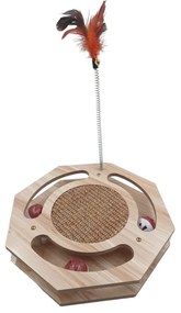 ΞΥΛΙΝΟ ΔΙΑΔΡΑΣΤΙΚΟ ΠΑΙΧΝΙΔΙ ΓΙΑ ΓΑΤΕΣ ΜΕ ΟΝΥΧΟΔΡΟΜΙΟ ΥΒ-02370-ΥΒ-02370