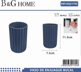 Θήκες οδοντόβουρτσας πλαστικές σε σετ 5Χ - Blue - 21705