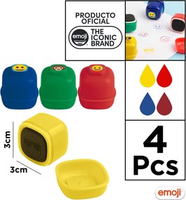 EMOJI παιδικές σφραγίδες EM24001, 4x σχέδια/χρώματα