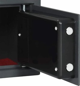 vidaXL Ψηφιακό Ασφαλές Σκούρο γκρι 31 x 20 x 20 εκ. Ατσάλι