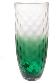 Βάζο Γυάλινο Διάφανο-Πράσινο iliadis Φ25,5x60εκ. 85020