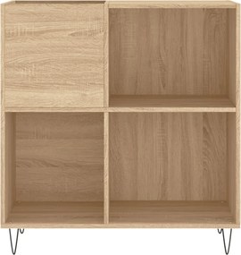 vidaXL Δισκοθήκη Sonoma Δρυς 84,5 x 38 x 89 εκ. από Επεξεργασμένο Ξύλο