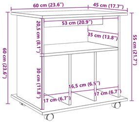 ΝΤΟΥΛΑΠΙ ΤΡΟΧΗΛΑΤΟ ΠΑΛΙΟ ΞΥΛΟ 60 X 45 X 60 ΕΚ. ΑΠΟ ΜΟΡΙΟΣΑΝΙΔΑ 856662