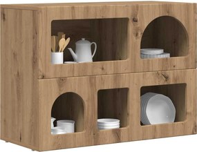 vidaXL Πλαϊνό γραφείο ELST Artisan Oak 80.5 x 35 x 59 εκ.
