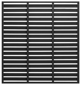 Πάνελ Περίφραξης Μαύρο 180 x 180 εκ. από WPC
