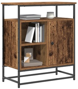 vidaXL Μπουφές Παλιού Ξύλου 69x35x80 εκ Επεξεργασμένο Ξύλο και Χάλυβας