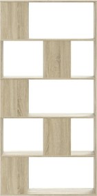 vidaXL Βιβλιοθήκη 5Επιπέδων Sonoma Δρυς 80,5x23,5x162,5 εκ. Επεξ. Ξύλο