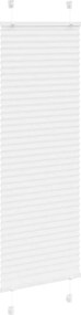 vidaXL Πλισέ περσίδα Λευκό 50x150 cm Πλάτος υφάσματος 49,4 cm
