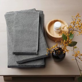 Beauty Home Σετ πετσέτες Art 3451 Σετ 3τμχ Γκρι