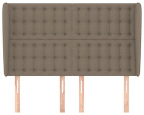 vidaXL Κεφαλάρι με Πτερύγια Taupe 147x23x118/128 εκ. Υφασμάτινο