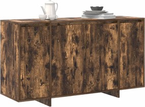 vidaXL Πλαϊνό γραφείο Καπνιστό Δρύς 135 x 41 x 75 εκ