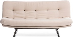 3-Seat Sofa-Bed Misa Small Sofabed v3 - Cream Cream